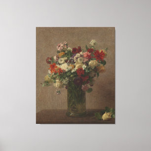 Toile Henri Fantin-Latour Fleurs Vintages de Normandie