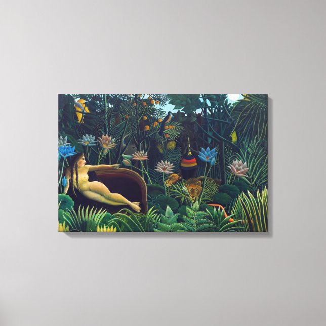 Toile Henri Rousseau - Le Rêve / Le Reve (Recto)