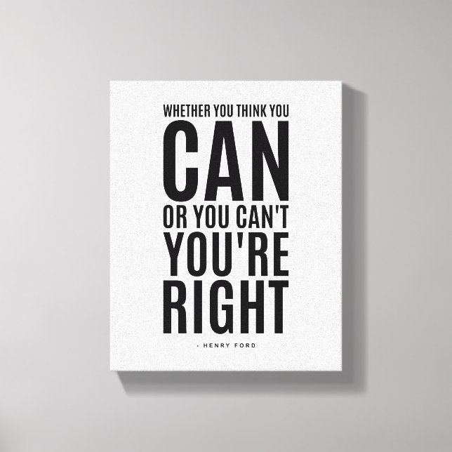 Toile Henry Ford | Citation Inspiration (Recto)