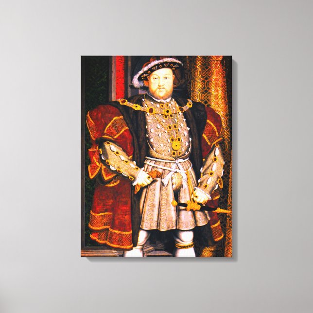 Toile Henry VIII Tudors Histoire King England six femmes (Recto)