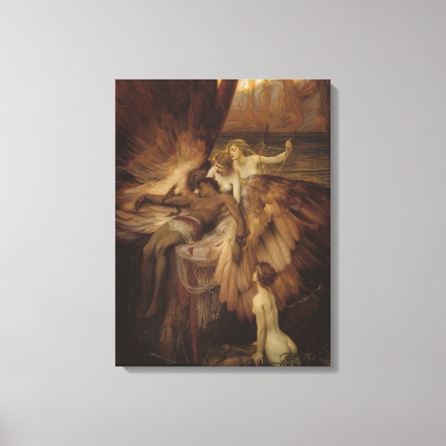 Toile Herbert Draper - La complainte D'Icarus (Recto)
