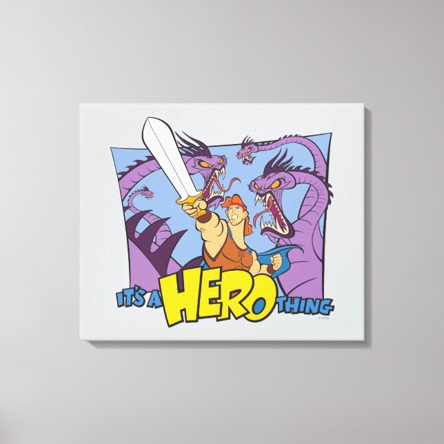 Toile Hercules vs Hydra - It's a HERO Thing Canvas Print (Recto)