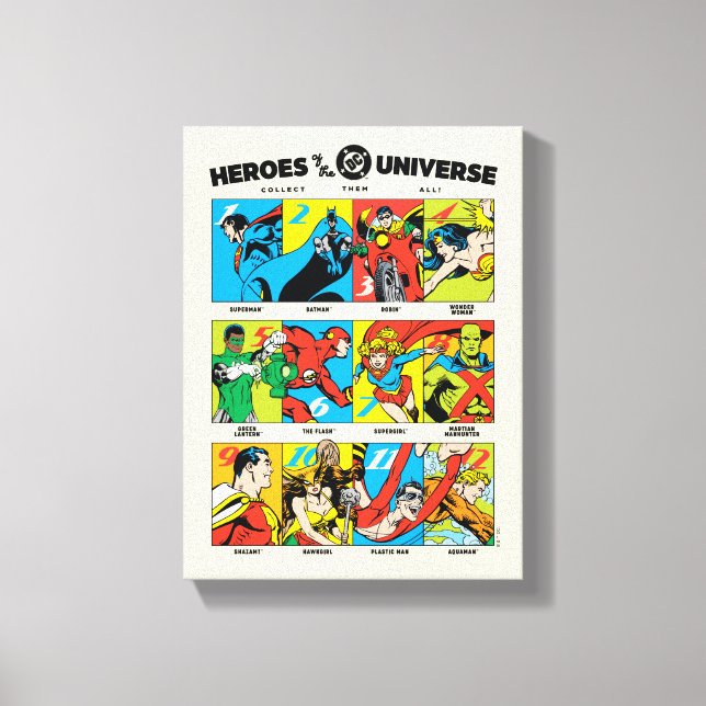 Toile Heroes of the DC™ Universe (Recto)
