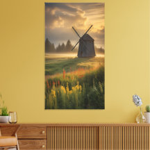Heure dorée au vieux moulin à vent