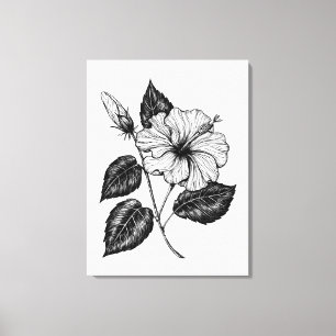 Toile Hibiscus fleur II
