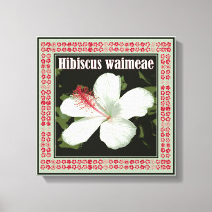 Toile Hibiscus Waimeae Carré