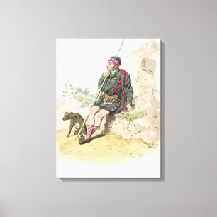 Toile Highland Shepherd, du "Costume de Grande-Bretagne"