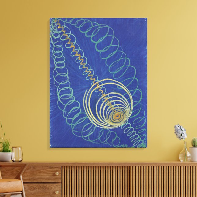 Toile Hilma Af Klint, Chaos Primordial No16 Art Abstrait (Insitu(Salon))