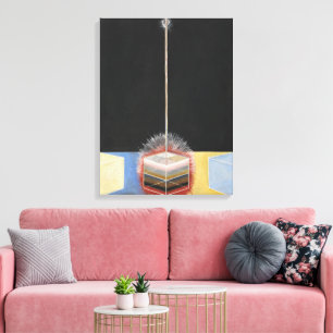 Toile Hilma Af Klint, La Colombe n°2, Art abstrait