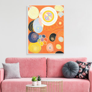 Toile Hilma Af Klint, Le Dix Plus Grand No3, Art Abstrai