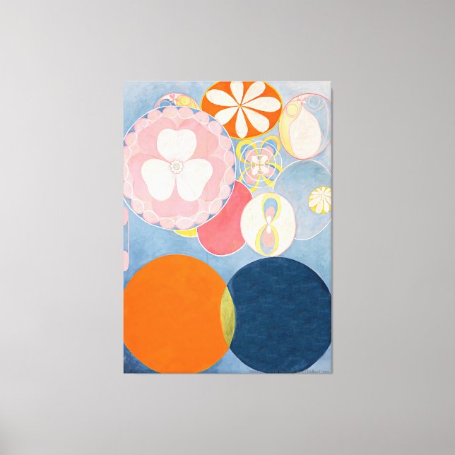 Toile Hilma af Klint - Les dix plus grandes, no 2, Enfan (Recto)