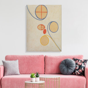 Toile Hilma Af Klint, Sept Pointes Étoile n°2, Art Abstr