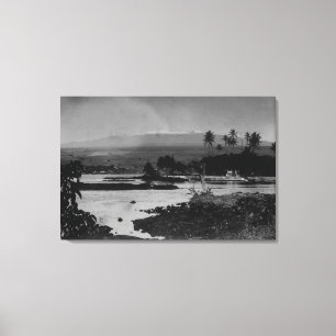 Toile Hilo, Hawaï - vue de la photographie de ville