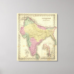 Toile Hindostan ou l'Inde britannique 2