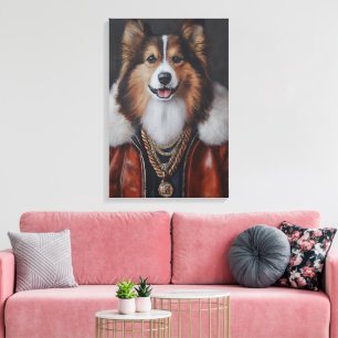 Toile Hip hop Shetland Sheepdog   Étagère