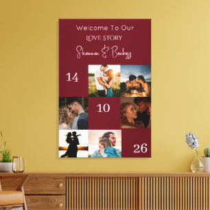 Toile Histoire d'amour moderne Engagement /Mariage Phot