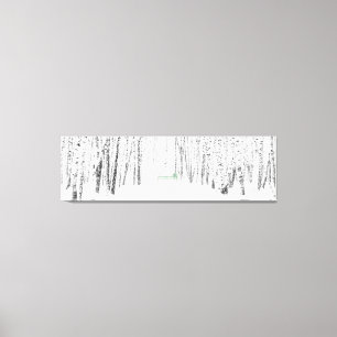 Toile Histoire de Noël blanche