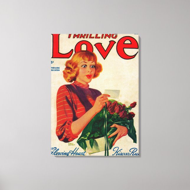 Toile Hiver Magazine d'amour (Recto)