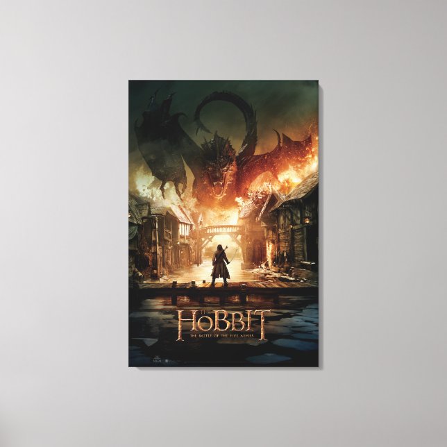 Toile Hobbit - Poster du film de Laketown (Recto)