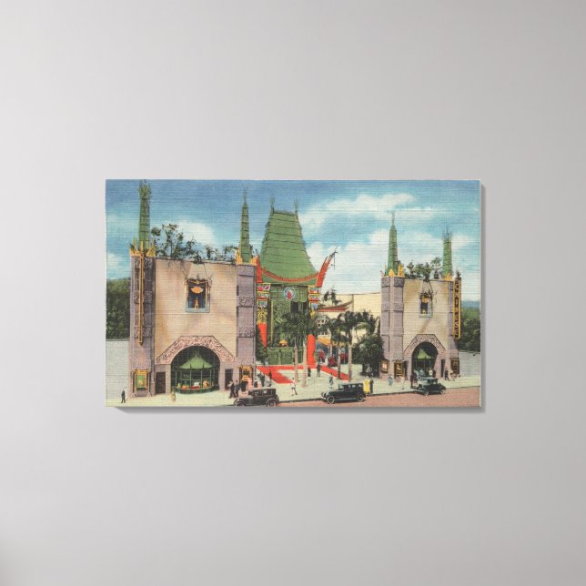 Toile Hollywood, vidéo du théâtre chinois de Grauman (Recto)
