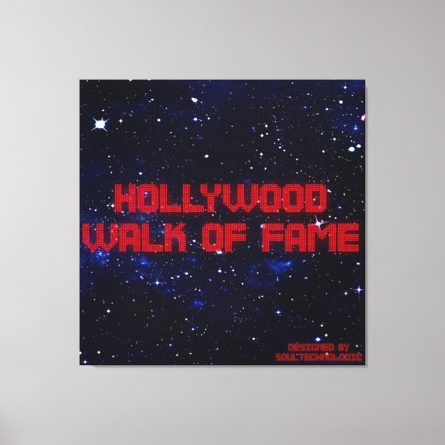 Toile hollywood, walk of fame (Recto)