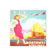 Hong Kong vintage - Northwest Airlines