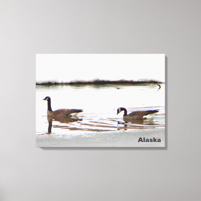 Toile Honkers - Oies du Canada (Recto)