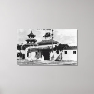 Toile Honolulu, Hawaii - Vue de Lau Yee Chai