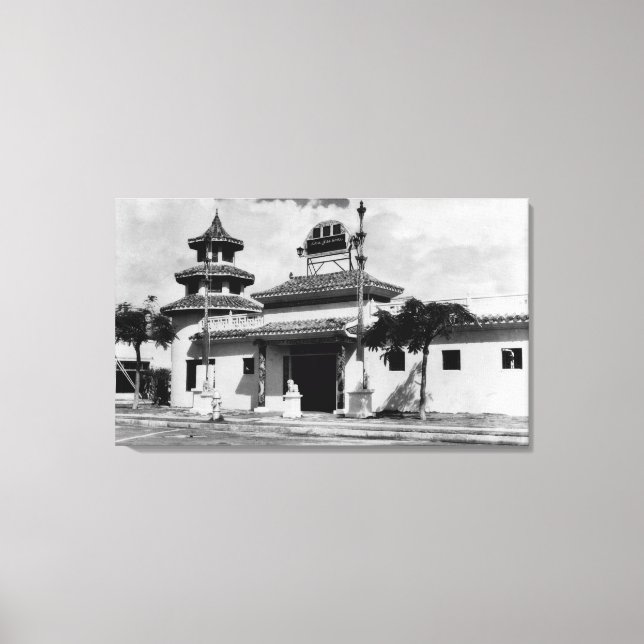 Toile Honolulu, Hawaii - Vue de Lau Yee Chai (Recto)