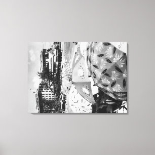 Toile Honolulu, Hawaii - Vue sur la plage de Waikiki