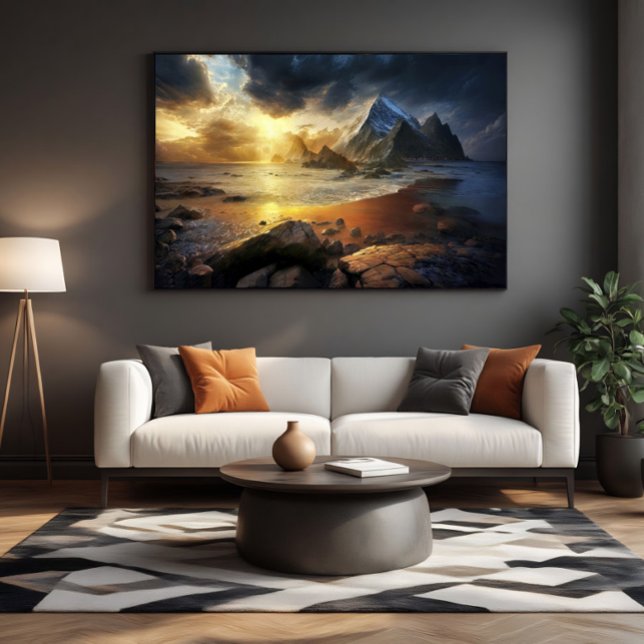 Toile Horizon Doré (Créateur téléchargé)