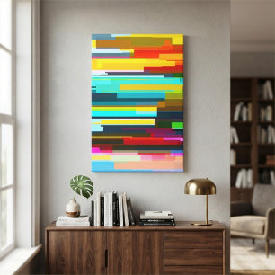 Toile Horizons Abstraits Modernes Géométriques Colorés