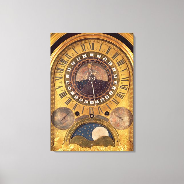 Toile Horloge astronomique faite pour le Grand Dauphin (Recto)
