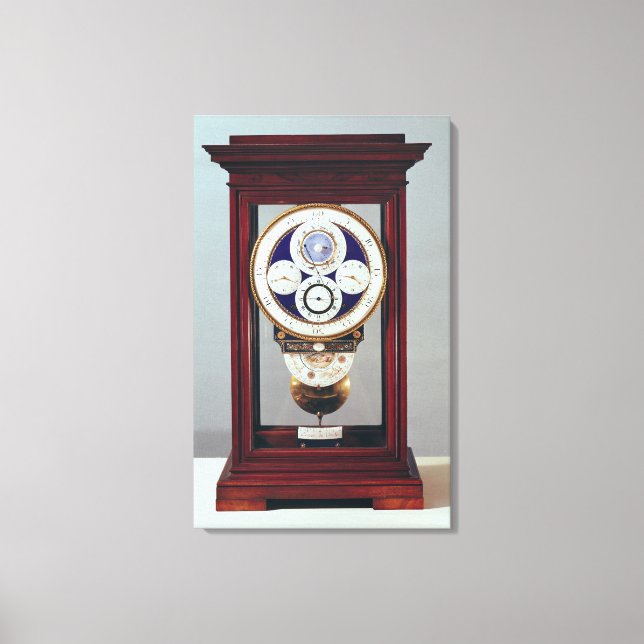 Toile Horloge avec quatre cadrans et les signes de (Recto)