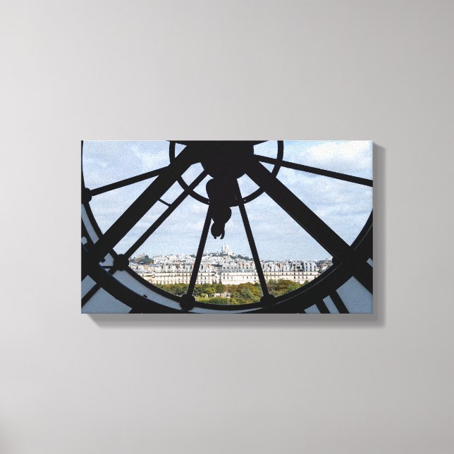 Toile Horloge géante en verre au Musée d'Orsay - Paris (Recto)