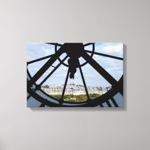 Toile Horloge géante en verre au Musée d'Orsay - Paris