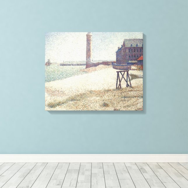 Toile Hospice et phare, Honfleur par Georges Seurat (Insitu (Plancher de Bois))