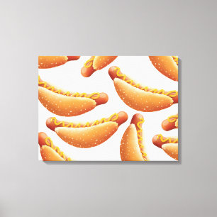 Toile Hot Dog Tout Américain.