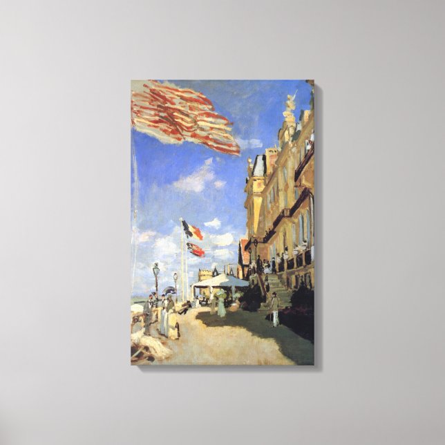 Toile Hôtel des Roches Noires, Trouville par Claude Mone (Recto)