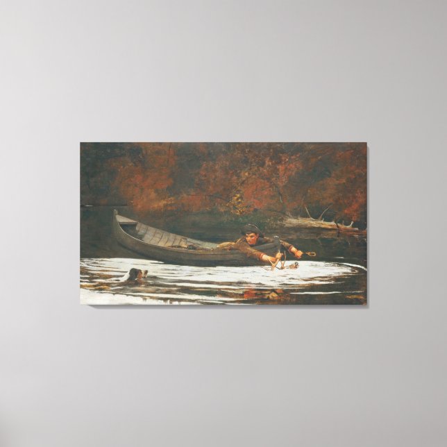 Toile Hound and Hunter, 1892 (huile sur toile) (Recto)