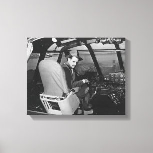 Toile Howard Hughes dans l'avion en bois d'oie