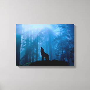 Toile Howling Wolf en nature