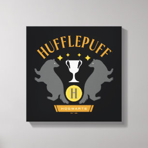 Toile HUFFLEPUFF™ Badger and Cup House Pride Graphisme