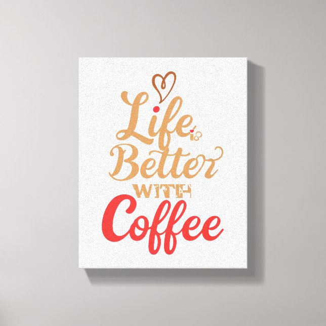 Toile Humorous Morning Caffeine Slogan (Recto)