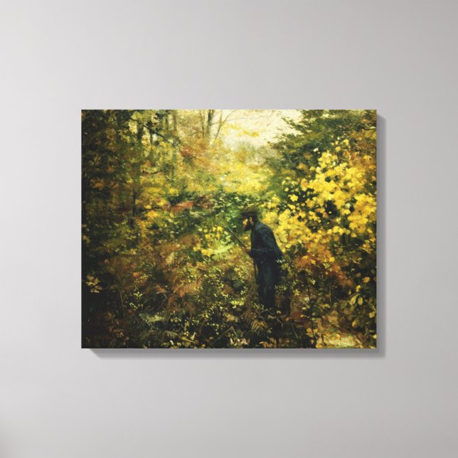 Toile Hunter in the Forest (par H.A. Brendekilde) (Recto)