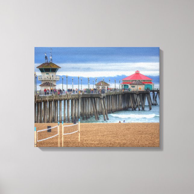 Toile Huntington Beach Pier, Californie (Recto)