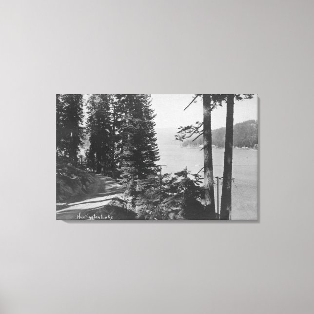 Toile Huntington Lake, Californie Vue depuis Road (Recto)