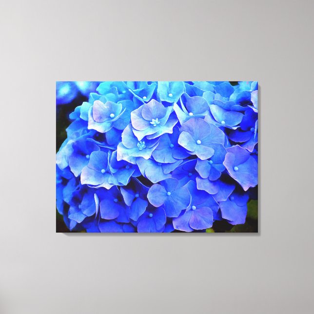 Toile Hydrangea Blues (Recto)