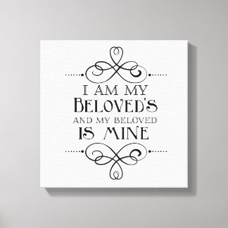 Toile I Am My Beloved's et My Beloved is Mine Canvas