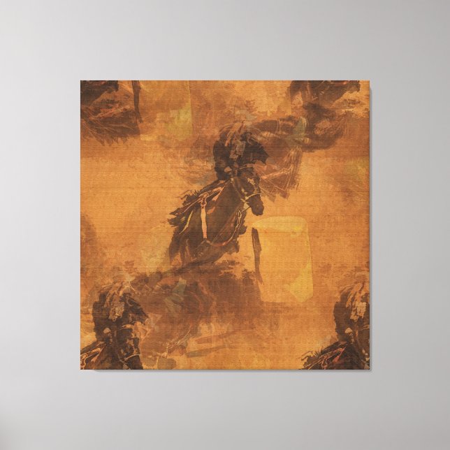 Toile I Live To Barrel Race - Rodeo Event (Recto)